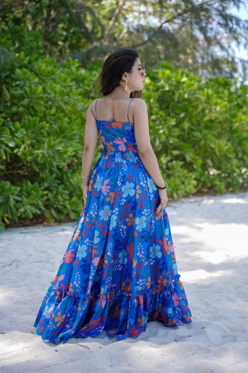 Tropical Blue Paradise Gown