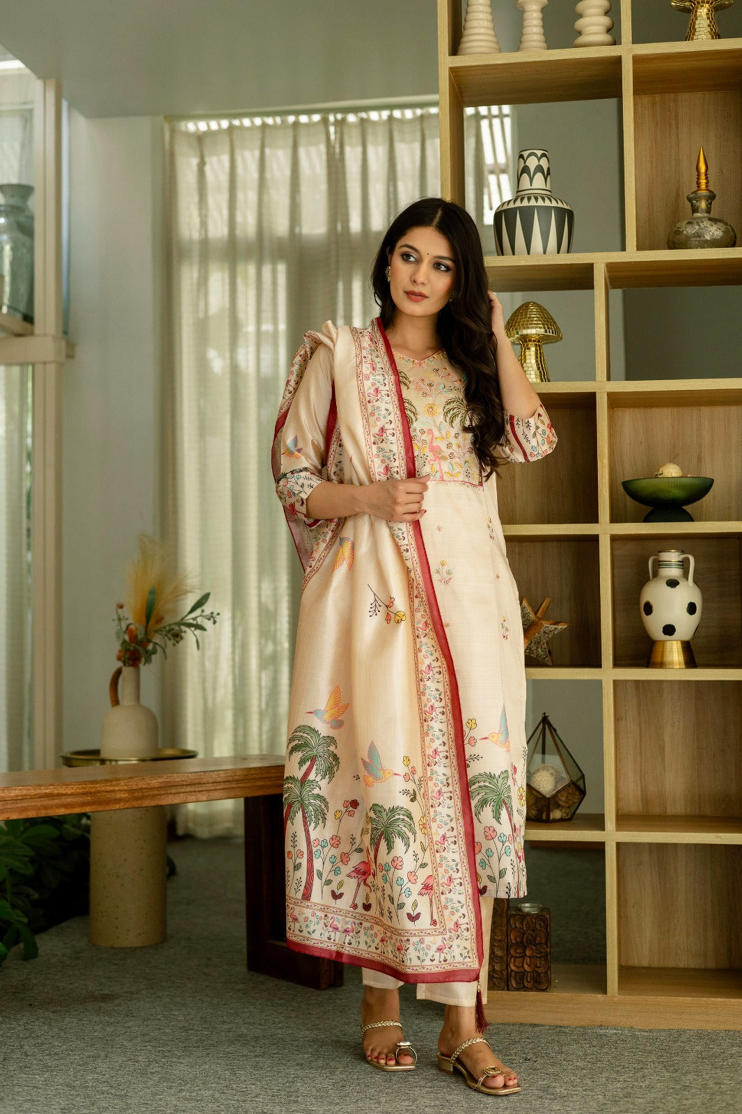 Ivory Paradise Kurti Set