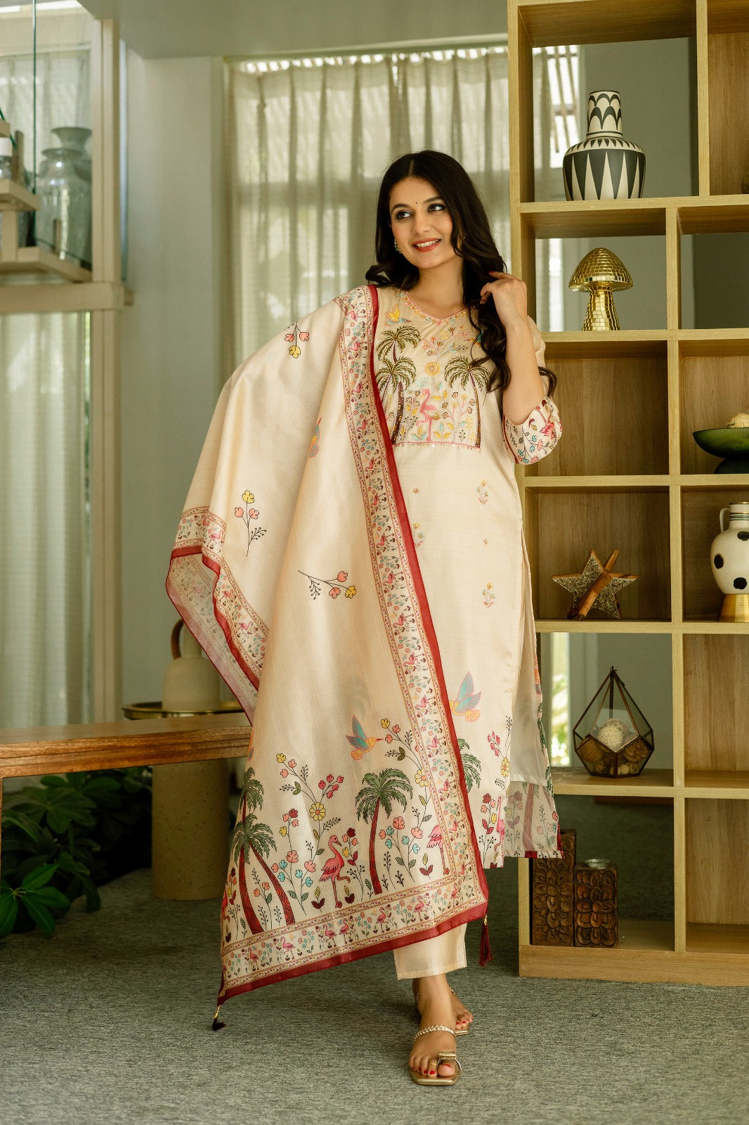 Ivory Paradise Kurti Set
