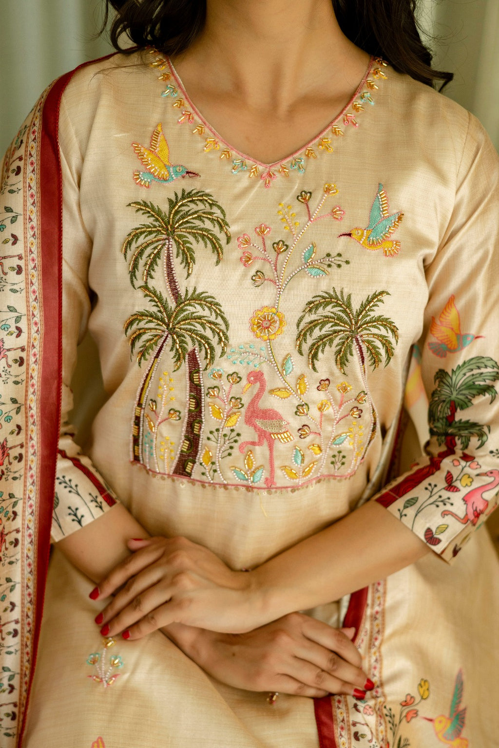 Ivory Paradise Kurti Set