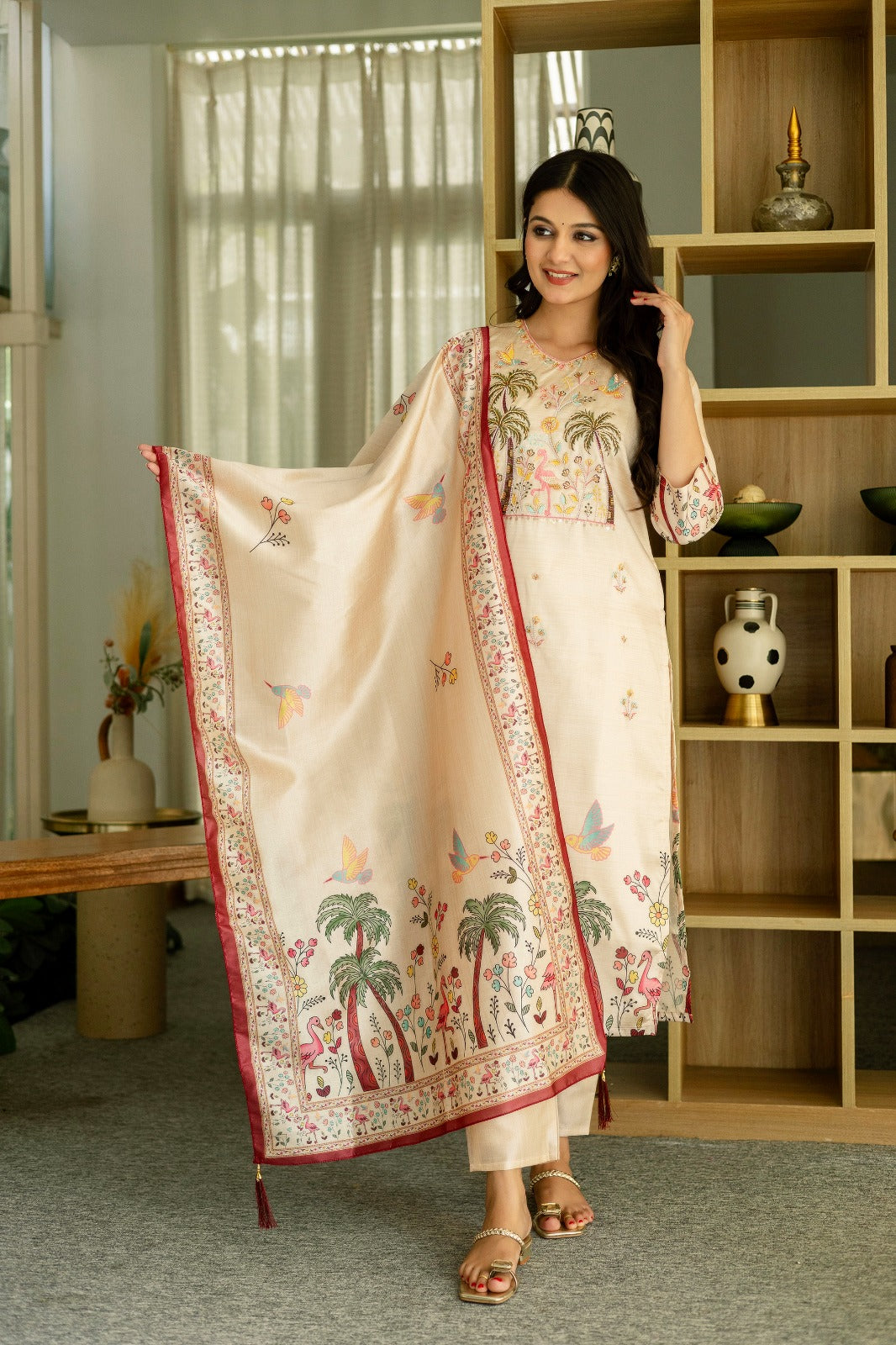 Ivory Paradise Kurti Set