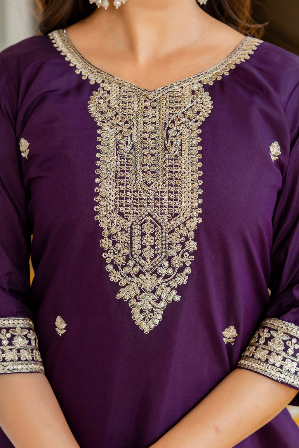 Royal Orchid Kurti Set